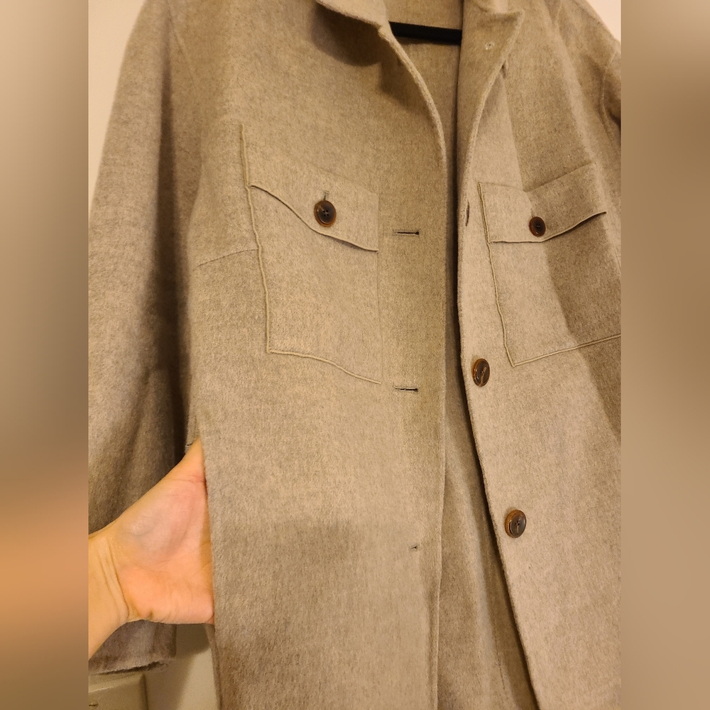 Gray Wool Coat - image 3